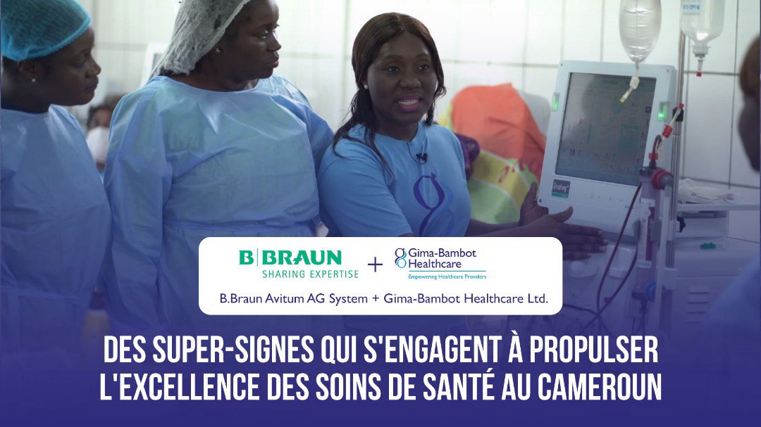 Personnel de Gima-Bambot Healtcare Ltd. formant les informières du Centre hemodialyse de l'hôpital de Maroua.